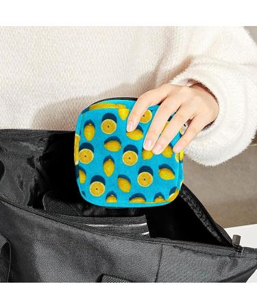 Women's Bonds Storage Pockets Stillpad Waller - Portable Summer Yellow Lemon Pattern Period Kit Bag - Buy Online on GoSupps.com