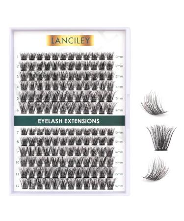 Lanciley Individual Lashes 144 Clusters Lashes Thin Band Eyelashes Individual Lash Extension Kit at Home for Make-up Beginner False Eyelashes Soft Reusable Easy to Use C/D Curl 10/12/14/15/16mm - L17 144 clusters - L17 - Buy Online on GoSupps.com