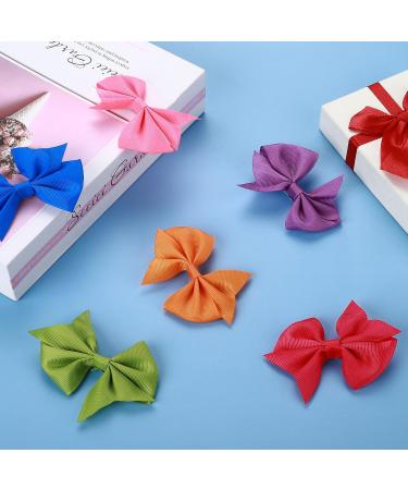 Hair Loops for Little Girls - 40 Piece Set of 8.9 cm Colorful Hair Accessories for Babies & Children with Crocodile Clips | Perfect for Decoration - Buy Online on GoSupps.com