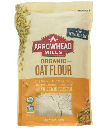 Arrowhead Mills Flour Oat Organic, 16 oz