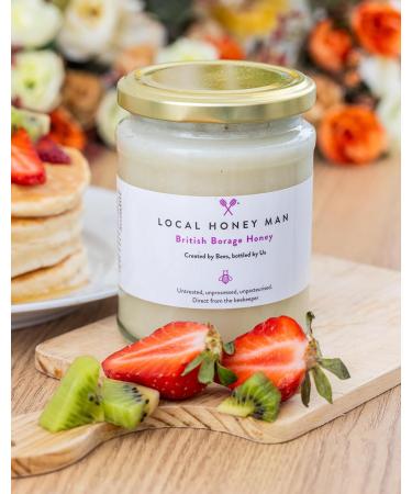 Local Honey British Man/Local Unpasteurized British Borage Honey 340g - Buy Online on GoSupps.com