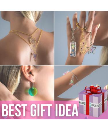 MODDA UV Resin Jewelry Making Kit for Adults - Includes UV Resin, Lamp, Molds, Glitters, Foil Flakes - Beginner Friendly with Video Course - DIY Arts and Crafts - Buy Online on GoSupps.com