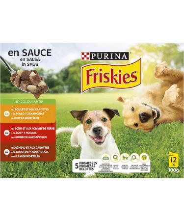 Friskies Vitafit Adult Dog Food in Sauce with Meat/Vegetables for Dogs (packaging may vary) - Buy Online on GoSupps.com