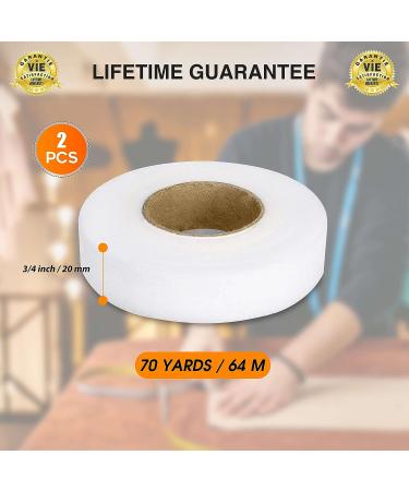 CZ Store Iron-On Fabric Tape 0.78-inch 70 Yard 2-Pack White Fusible Adhesive Hemming Strip for Curtains Clothes Pants Pillow Case Uniform - Buy Online on GoSupps.com