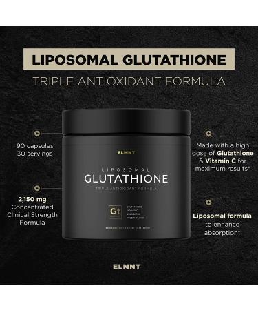 2000mg Liposomal Glutathione Supplement with Super Antioxidant Complex | Skin Whitening & Detox Pills | High Absorption Formula with Reduced L Glutathione, Vitamin C & Quercetin - Buy Online on GoSupps.com