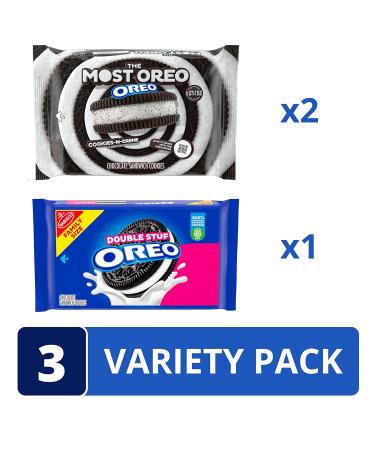 OREO Cookies-N-Creme and Double Stuf Chocolate Sandwich Variety Pack - 3 Packs - Buy Online on GoSupps.com