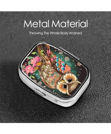Anime Owl 2 Compartment Pill Case | Cute Portable Pill Box for Travel | Perfect Gift for Organizing Medications - Buy Online on GoSupps.com
