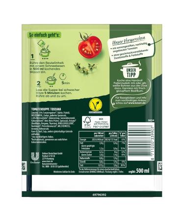 Knorr Gourmet Soup Toscana - Delicious Tomato Soup (9 Pack) | No Additives or Dyes - 65.67g Each - Buy Online on GoSupps.com