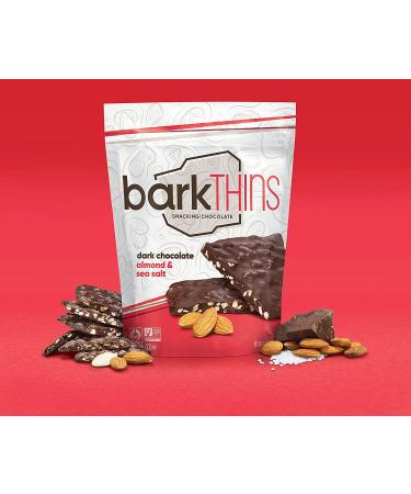 barkTHINS Dark Chocolate Almond with Sea Salt 4.7 oz (Pack of 6) | Delicious Snack with Almonds & Sea Salt - Buy Online on GoSupps.com
