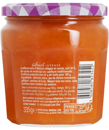 Bonne Maman - Intense Apricot Jam - Rich in Fruits and less sweet - 335g. - Buy Online on GoSupps.com