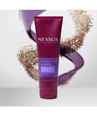 Nexxus Blonde Assure Purple Shampoo 8.5 oz - Keratin Protein, Color Care for Blonde Hair - Buy Online on GoSupps.com