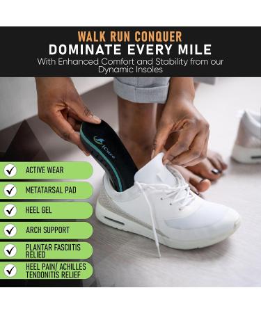Dynamic Orthotics Insoles for Foot Pain Relief | Arch Support Inserts for Plantar Fasciitis | Shoe Insoles for Men (11-12.5) & Women (12-13.5 - Buy Online on GoSupps.com