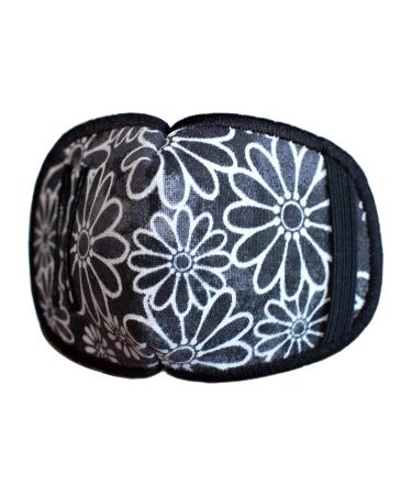 Universal Black Flowers Cotton Eye Patch for Kids | Comfortable & Stylish Child Eye Patches - Shop Internationally - Buy Online on GoSupps.com