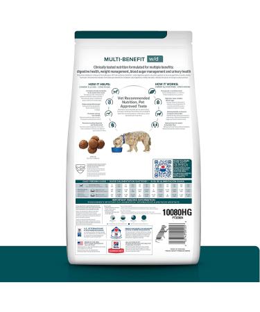 Hill's Prescription Diet w/d Multi-Benefit Dry Dog Food 8.5 lb - Veterinary Formula for Digestive, Weight, Glucose & Urinary Health - Buy Online on GoSupps.com