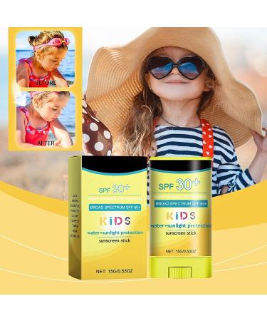 Sun Cream SPF 30+ Natural Sunscreen Stick with Broad Spectrum SPF 30+ Sunblock Stick for Face Body Waterproof Suncream Factor 30 Sun Stick SPF 30+ UVA/UVB Protection Residue-Free - Buy Online on GoSupps.com