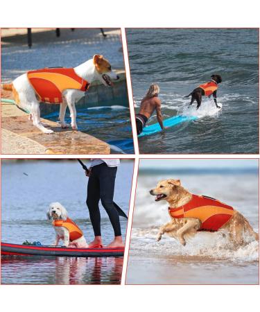 Adjustable Dog Rescue Vest - Safety Jacket for Swimming & Training - Red Color (Size M) | Lifesaver Summer Swimwear - Buy Online on GoSupps.com