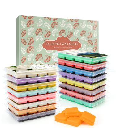 Wax Melts Wax Cubes 16 Pack Soy Wax Candle Melts Fall Wax Melts Candle Wax Melts Scented Wax Melts Winter Cedar Pumpkin Apple & Cinnamon Coconut & Vanilla Fresh Linen Lavender Rose Lavender Ocean Breeze Fresh Linen Bohemia Forest Winds in Summer Rose Lave