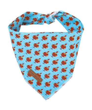 Unique style paws 1pcs Thanksgiving Dog tandanas washable cotton square latz adjustable dog towel for small medium-sized dogs and cat L Thanksgiving
