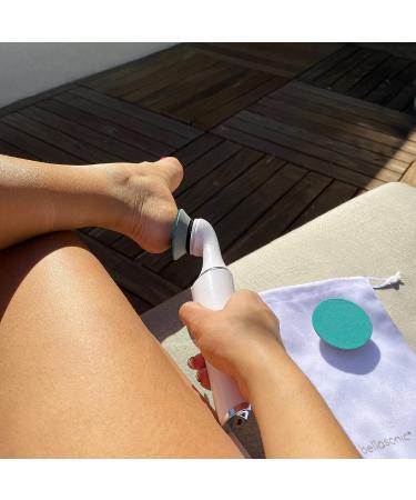 Bellasonic Electric Foot File + Callus Remover | Salon Quality Pedicure at Home | Rechargeable & Portable | Smooth Dry, Hardened Skin on Heels & Toes - Buy Online on GoSupps.com
