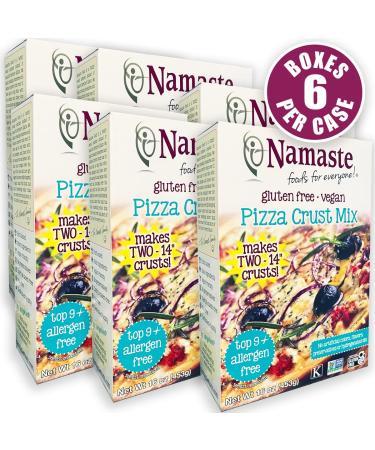 Namaste Foods Gluten Free Pizza Crust Mix 16oz - Pack of 6 | Allergen-Free - Buy Online on GoSupps.com