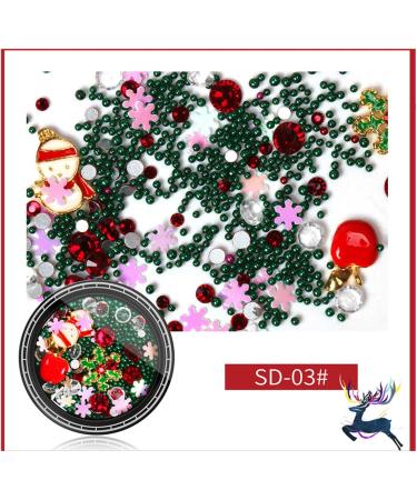 Nail DIY Decoration Christmas Nail Decoration Nail Art Decoration Christmas Nail DIY for Lovers Beginners Friends - Buy Online on GoSupps.com