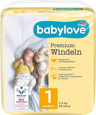 Babylove wet wipes and co (1 pack premium diapers size 1) 1 pack premium diapers size 1