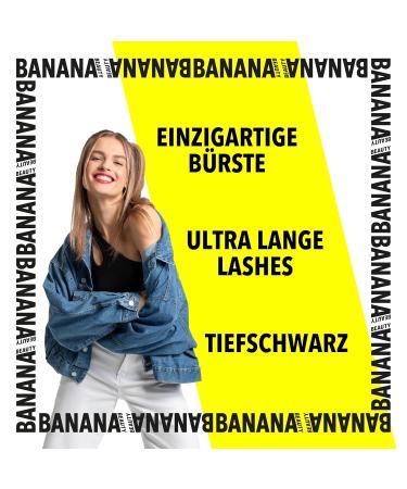 Banana Beauty Vegane Mascara Schwarz Intensive Long-Lasting Eye Makeup for Defined Lashes - Buy Online on GoSupps.com