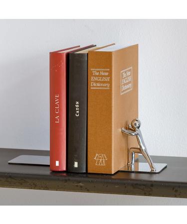Buy Balvi Bookend Push! Chrome-Plated INOX/Zinc - Stylish & Durable for International Shipping - Buy Online on GoSupps.com