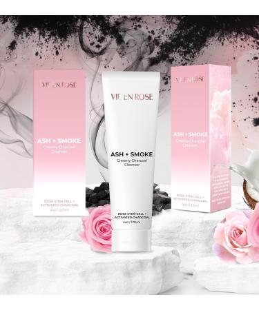 Vie En Rose Ash + Smoke Creamy Charcoal Cleanser - Deep Cleanse & Refresh | International Shipping Available - Buy Online on GoSupps.com