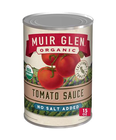 Muir Glen Organic Canned Tomato Sauce, No Salt Added, 15 oz.