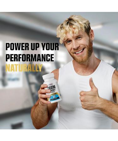 MetpharmUSA Creatine Monohydrate Capsules 1000 mg 60 Vegetable Capsules 30 Servings for Men and Women - Buy Online on GoSupps.com