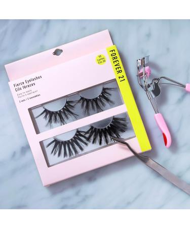 Forever 21 Eyelashes 2-Pack | Voluminous 5D Faux Lashes Set - Easy to Apply Women's Makeup Must-Have - Buy Online on GoSupps.com