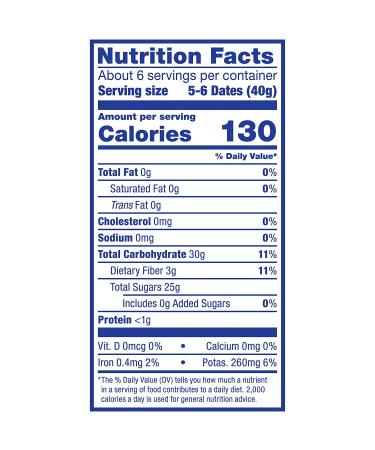 Dole California Whole Pitted Dates - 8 Oz Bag | Gluten-Free Dried Fruit Snack - Buy Online on GoSupps.com