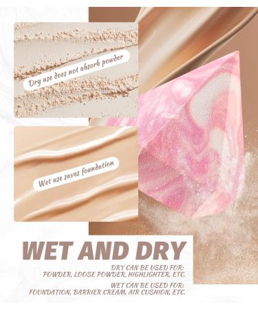 Sonnorel Make Up Sponge Diamond Shape Multicoloured BlenderBeauty Sponge Foundation Make-Up Sponge Flawless for Liquid Cream and Powder (Bean Paste Red) - Buy Online on GoSupps.com