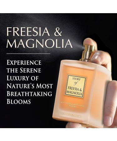 Prince Parfums Dubai - Story of Freesia Magnolia For Women - 3.4 Ounces - Extrait de Parfum - Delicate Bouquet of Freesia Magnolia - Essence of Femininity & Beauty Freesia Magnoila - Buy Online on GoSupps.com