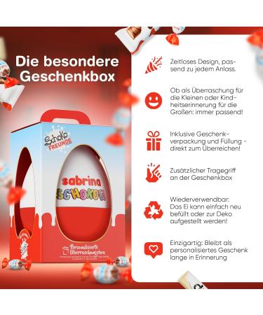 Personalized Large Chocolate Packs | Chocolate Friends Gifts - Ferrero Mix - Perfect Birthday & Easter Surprise Egg for All Ages (1 Pack) - Buy Online on GoSupps.com