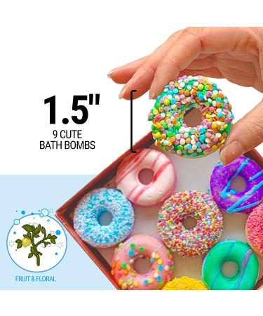 Fizz & Bubble Fruit & Floral Bath Truffles - Bubble Donuts 9.25 oz (262 g) | Luxurious Bath Treats - Buy Online on GoSupps.com