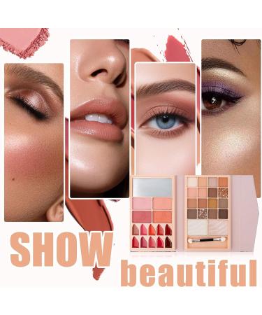 Cream contour and highlighter palette eye makeup palette | Long-lasting makeup palettes waterproof eyeshadow palette multifunctional makeup set for - Buy Online on GoSupps.com