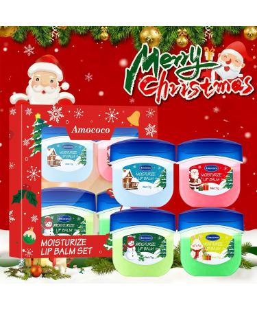 Amococo Lip Balm 4 Pcs Moisturize & Nourish Lip Care Smooths Lip Lines Deep Hydrating Lipstick for Dry Cracked Lips 7g - Buy Online on GoSupps.com