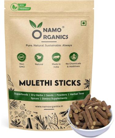 Namo Organics - Mulethi Stick For Eating - 100 Gm - yashtimadhu/Licorice Roots Organic for Throat - Buy Online on GoSupps.com