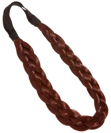 Love Hair Extensions Double Braid Band (Braided Hair Band) Color 34 - Warm Copper 1 Pack (1 x 1 Piece)