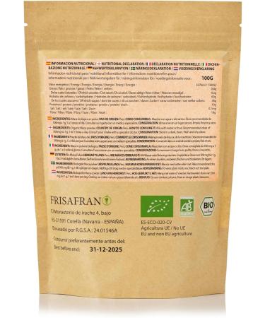 FRISAFRAN | Maca Powder Organic 100g | Gelatinized | Cream | Maca Root from Peru 100% | Mental Energy and Fertility | Peruvian | Organic maca | Natural and Pure | Maca Yellow | Raw Maca | Root - Buy Online on GoSupps.com