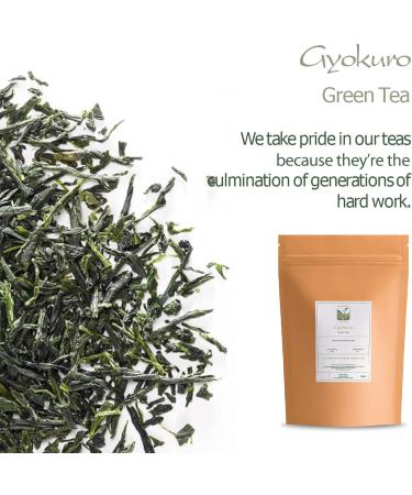 Gyokuro Green Tea From Japan - Famous Japanese Unami Tea - Jade Dew Loose Leaf Tea 40g - Buy Online on GoSupps.com