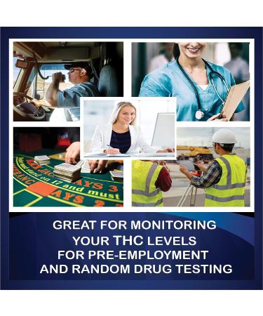 DrugExam THC Advantage 2 Pack: USA Made Multi Level Marijuana Urine Test Kit - 5 Level THC Detection (20-300 ng/mL) - Buy Online on GoSupps.com