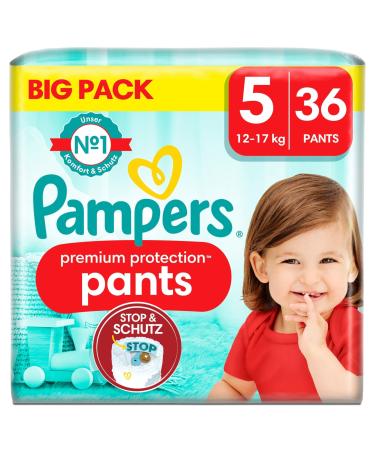 Pampers Premium Protection Pants Size 5 36 Nappies 12 kg - 17 kg (Old Version)