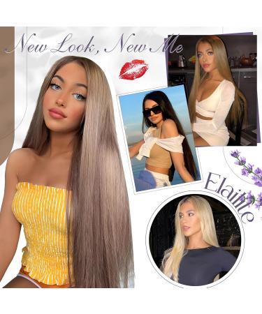 Elailite 100g Brazilian Real Hair Bundle - 50cm #60 Platinum Blonde Sew-In Hair Extensions - Buy Online on GoSupps.com