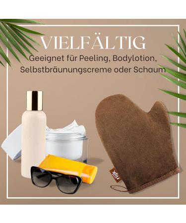 Double-Sided Self-Tanning Gloves | Soft & Washable Browning Gloves for Face & Body - Buy Online on GoSupps.com