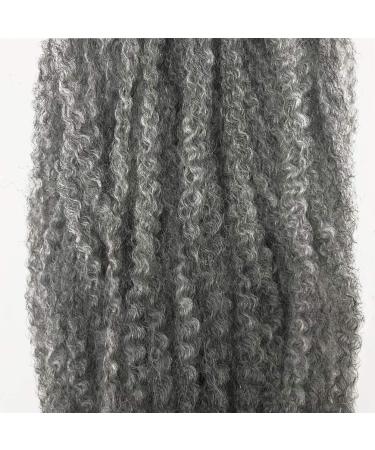 Buy Coolbers 18 Afro Kinky Curly Crochet Braids - Synthetic Marley Bob Hair (6 Packs Gray) for Stunning and Versatile Styles - Buy Online on GoSupps.com