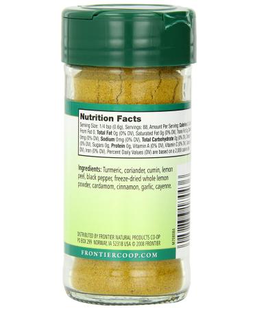 Frontier Indian Curry Seasoning Blend - 1.87oz Bottle (Pack of 1) - Buy Online on GoSupps.com