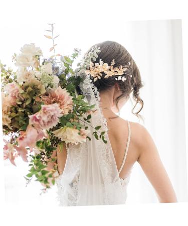 Ipetboom 1 Set Wedding Hair Comb Prom Headpiece Wedding Hair Clips Wedding Bun Comb Vintage Hair Accessories Flower Leaf Hair Comb Crystal Hair Comb Copper Wire Bride Rhinestones Mosaic - Buy Online on GoSupps.com